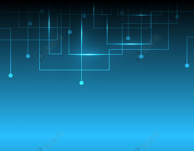 蓝色光感科技海报背景素材