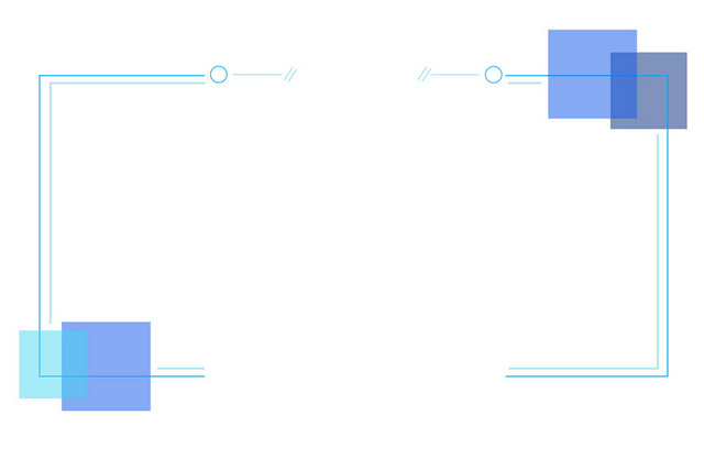 科技几何线条形状边框
