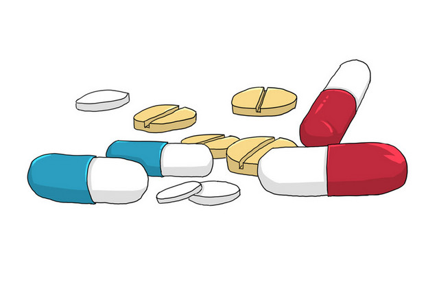 医疗卡通药丸素材