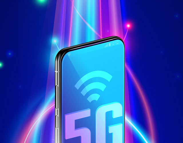 通信手机5GWIFI光影效果素材
