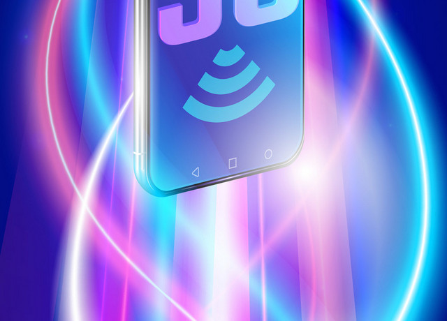 通信手机5GWIFI光影效果素材