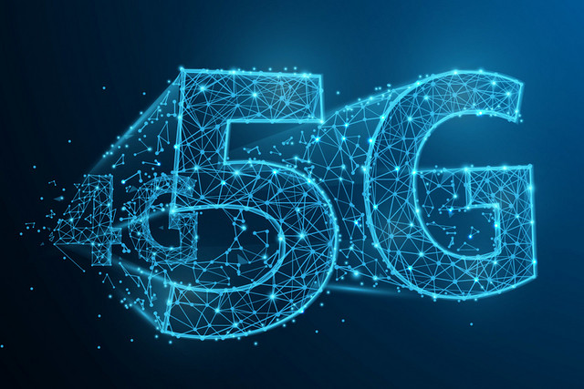 通信几何线条立体5G素材