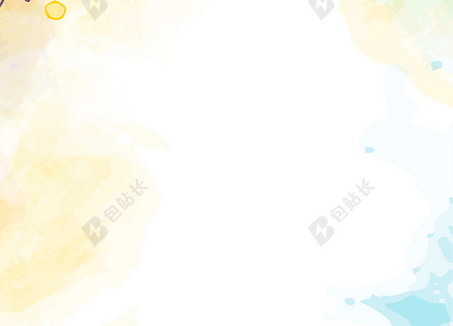 水彩背景小清新背景花卉素材