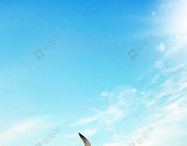 梦想背景励志背景天空背景白云背景海浪背景
