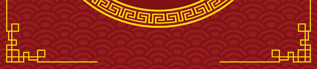 金色边框新年边框中国风边框春节红色中国风新年喜庆灯笼边框矢量素材