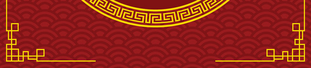 金色边框新年边框中国风边框春节红色中国风新年喜庆灯笼边框矢量素材
