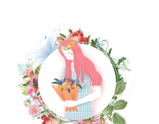手绘文艺风教师节感恩边框素材