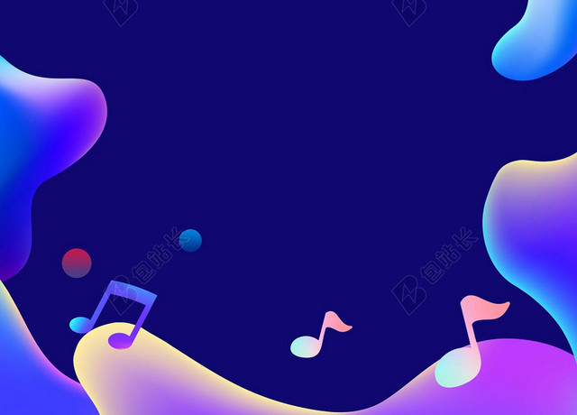 音乐会背景蓝色流体背景音乐节音乐会演唱会背景素材