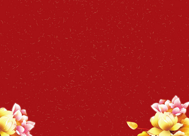 扁平剪纸风红色中秋节背景素材