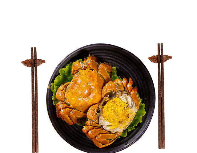 大闸蟹螃蟹美食生鲜素材