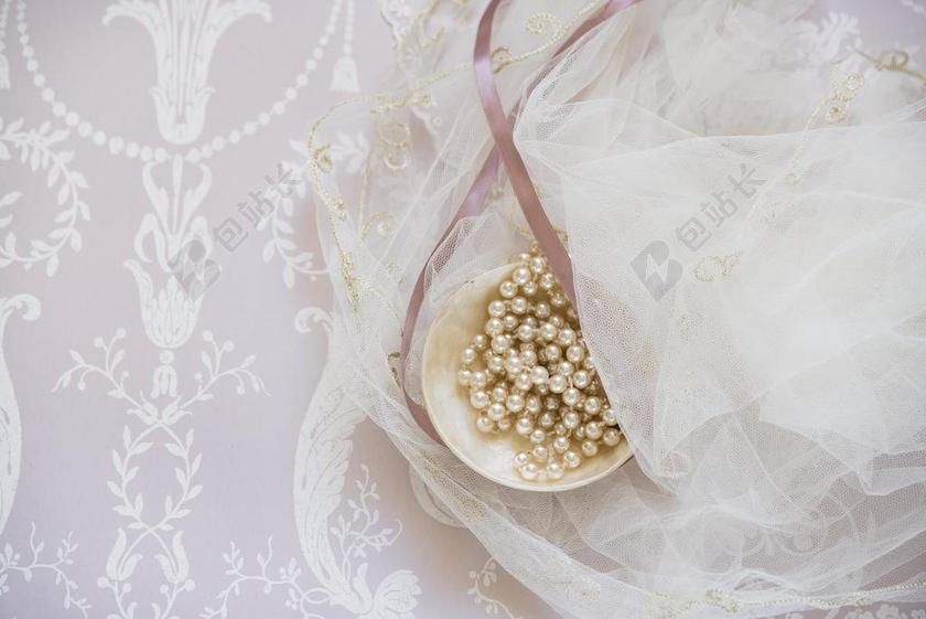 新娘 设计 优雅 刺绣 花边 华丽 模式 珍珠珠 浪漫