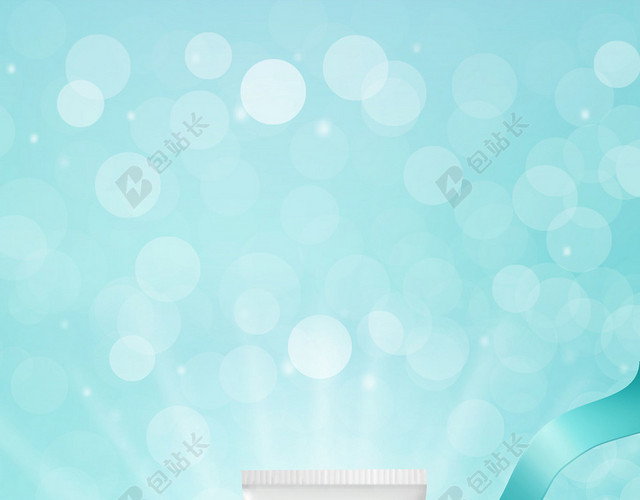 水彩清新美容化妆品护肤品背景