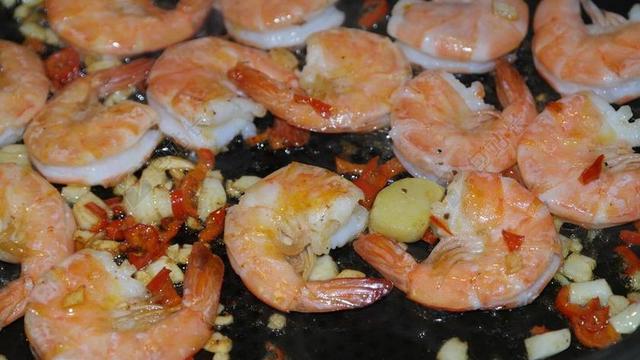 挪威海蜇虾 虾 海鲜 烤 食品 法院 吃 鱼 美味 爽朗