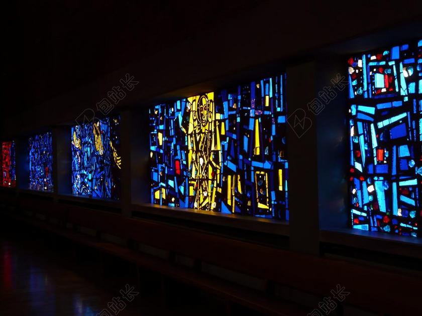 教会窗口 玻璃 窗口 彩色玻璃 丰富多彩 教会 信仰 基督教