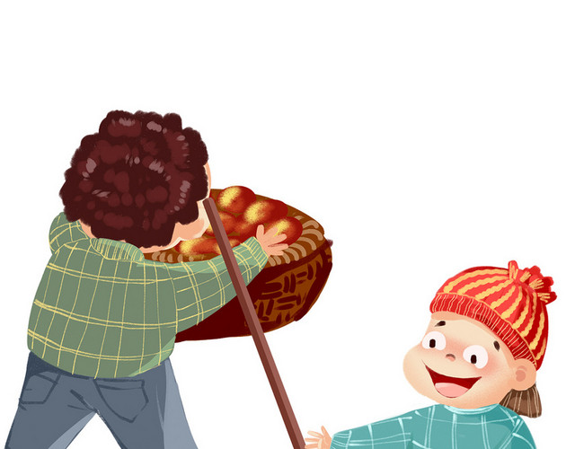 新年主题鼠年腊八粥插画春节插画