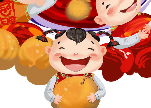 新年主题鼠年腊八粥插画春节插画