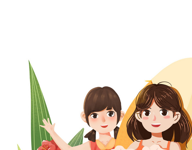 卡通手绘妇女节女神节素材