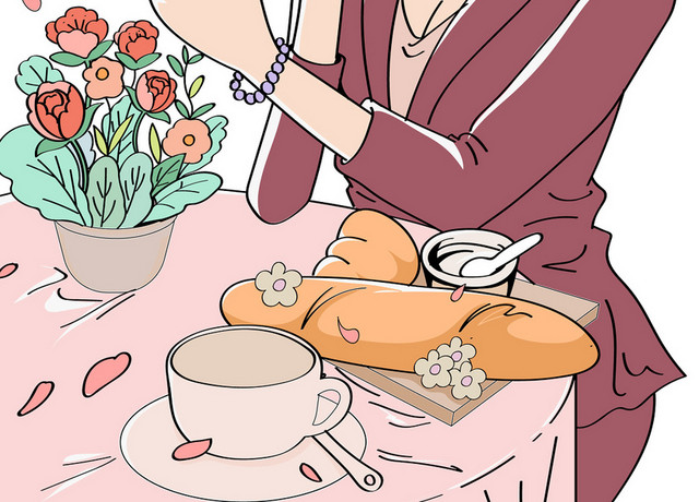 卡通手绘妇女节女神节口红素材