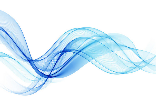 蓝色波纹科技线条动感线条几何线条素材