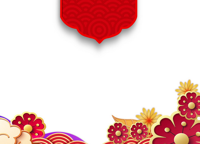 红色中国结灯笼新年素材