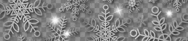 金属质感冬天雪花边框素材