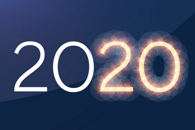 2020光晕光效新年矢量素材