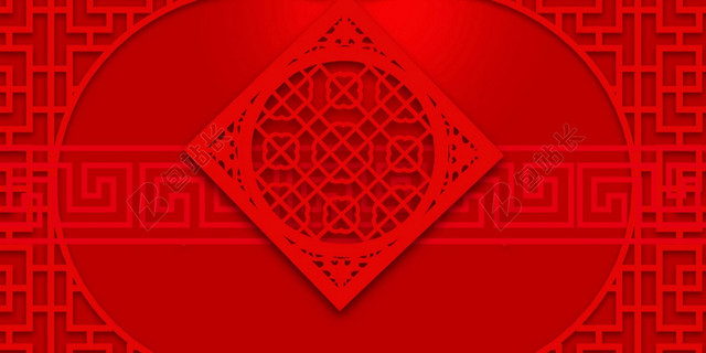 红色纹理中国风背景素材