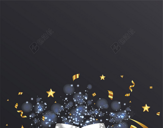 黑色酒杯背景2020新年圣诞海报背景素材