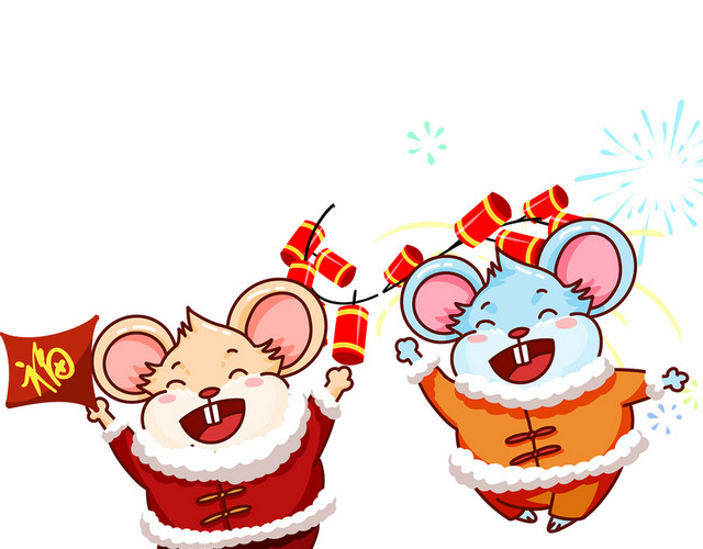 新年主题插画年画春节插画