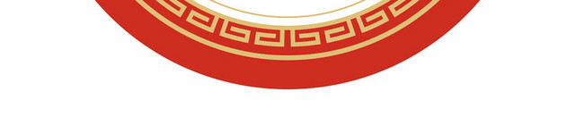 红色新年边框元素素材