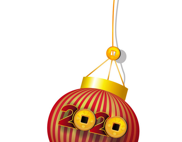 红色灯笼2020红灯笼春节新年矢量素材