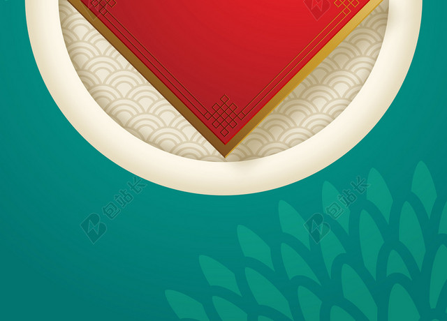 绿色新年背景矢量素材