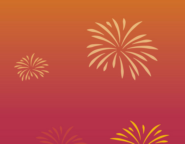 金色烟花烟火鼠年新年矢量素材