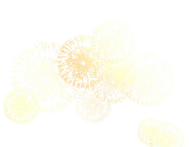 简约金色渐变新年春节过年除夕国庆烟花