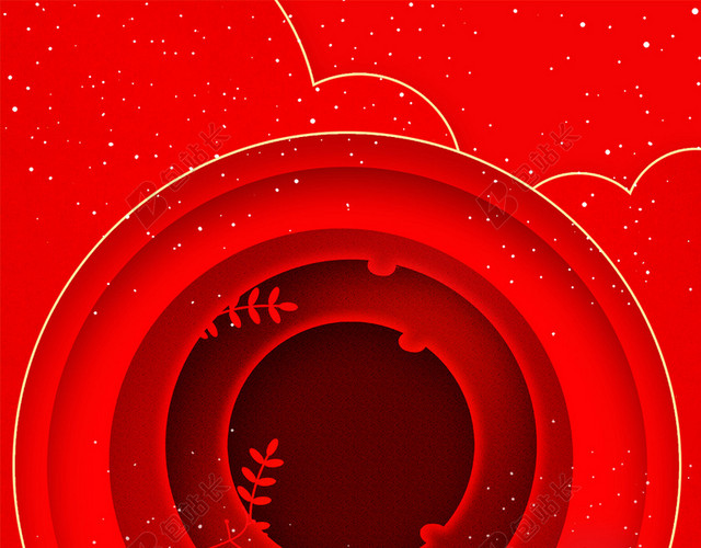 红色喜庆2020年鼠年新年元旦春节背景素材