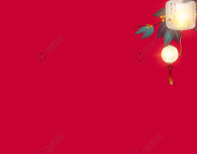 红色喜庆2020新年鼠年新春春节海报背景