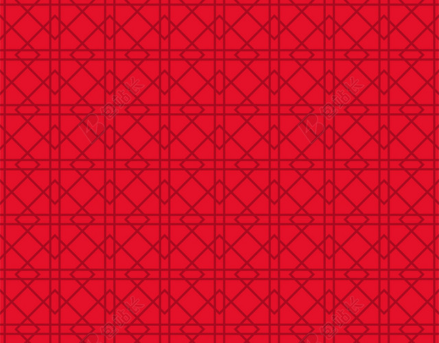 红色鼠年新年中式几何花纹底纹背景