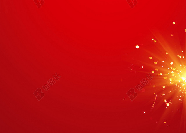 红色喜庆简约2020年鼠年新年春节海报背景素材