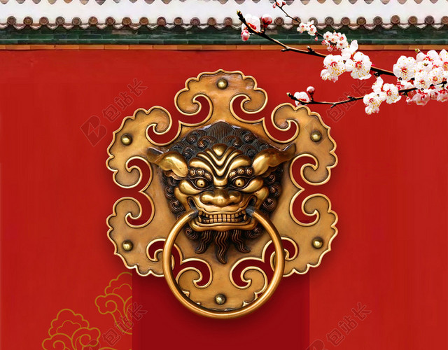 红色喜庆2020鼠年开门红新春新年春节元旦素材