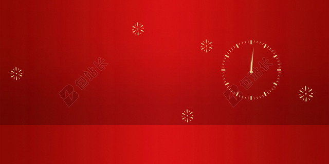 红色简约创意新年春节节日背景