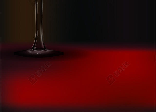 黑色大气红酒酒杯海报背景