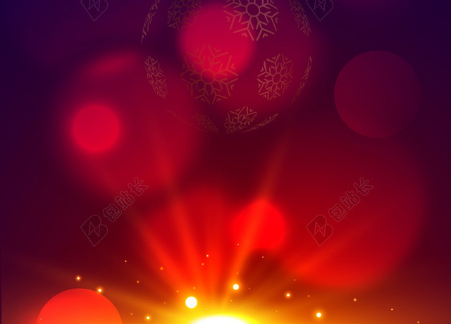 紫色炫彩2020新年春节海报背景素材