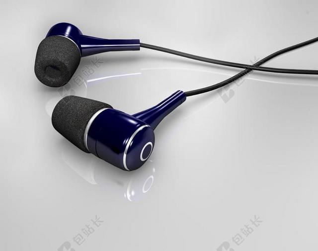 数码产品立体耳机音乐科技产品背景图片