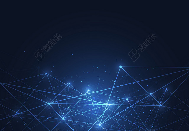几何背景科技感背景科技背景蓝色光效科技互联网几何节点图形背景素材