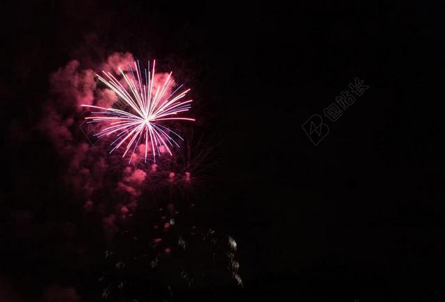 喜庆新年烟花背景图片