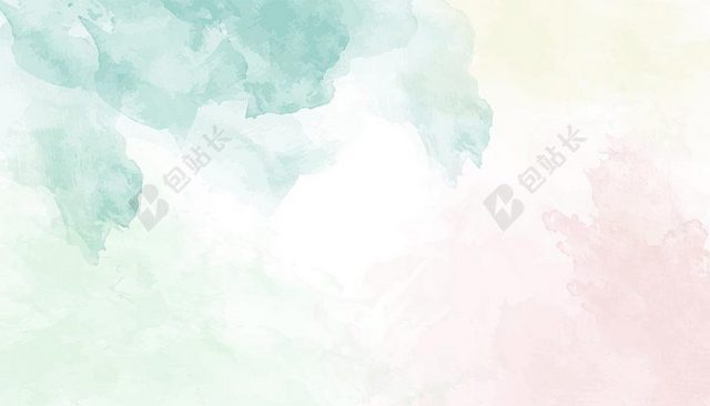 浅色背景蓝色粉色浅色淡色水彩色彩墨材质海报BANNER背景