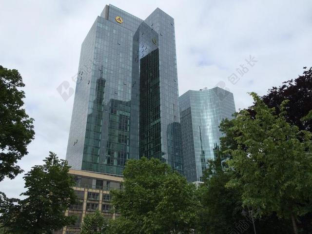 建筑时尚德国商业银行背景图片