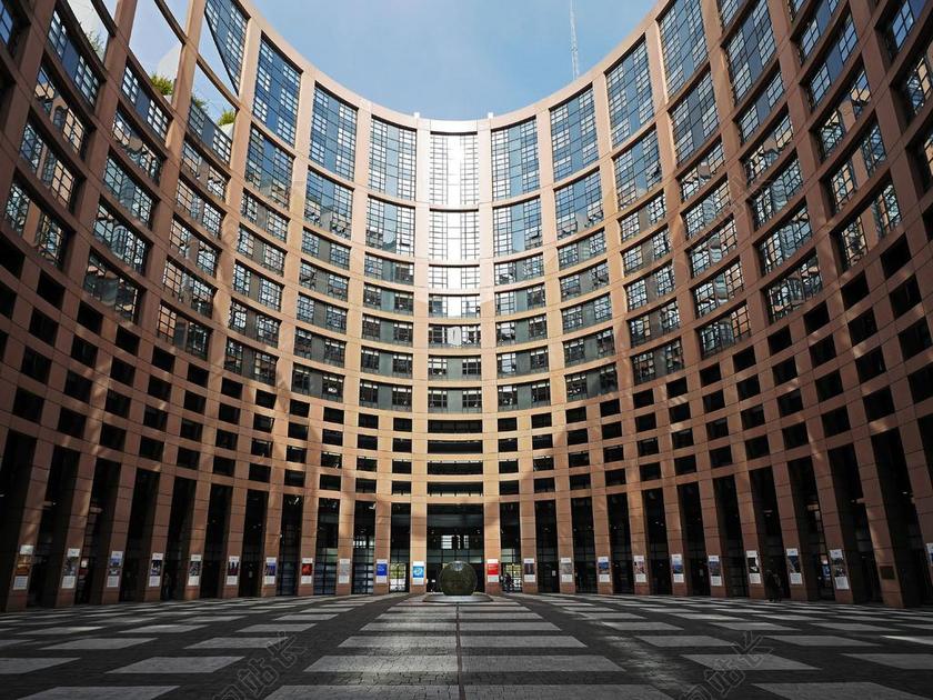 欧洲议会 斯特拉斯堡 庭院 议会 架构 建设 名胜古迹 输入