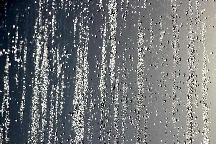 非 雨水 视窗 玻璃 下降 反映 扑簌 阳台 灰色 自然