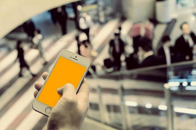 商务商业IPHONE手机模型使用背景图片
